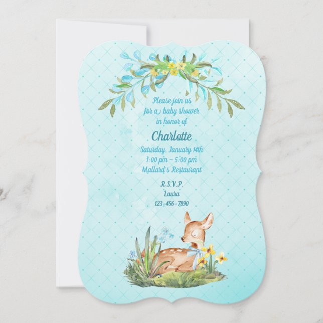 Invitaciones editables para descargar instantáneam (Anverso)