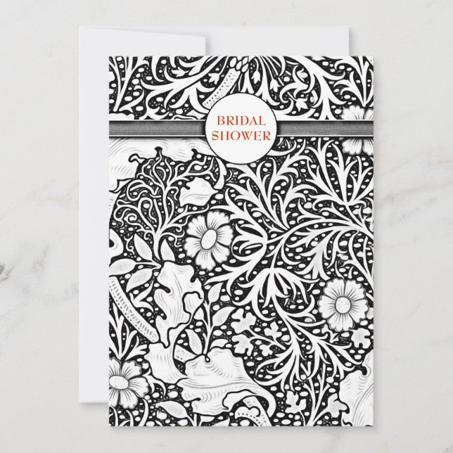 invitaciones elegantes a la ducha de novia (Anverso)