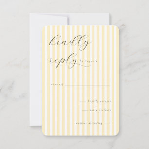 Invitaciones Elegantes a Rayas de Crema