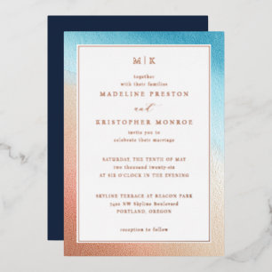 Invitaciones Elegantes con Gradación de Ombre