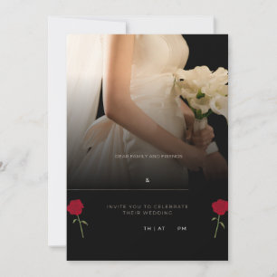 Invitaciones elegantes de boda personalizadas