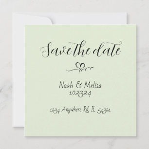 Invitaciones Elegantes de Caligrafía para Guardar