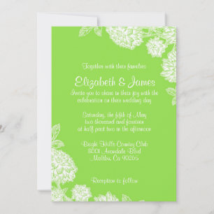 Invitaciones elegantes de la boda de la cal