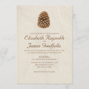 Invitaciones elegantes de la boda del cono del