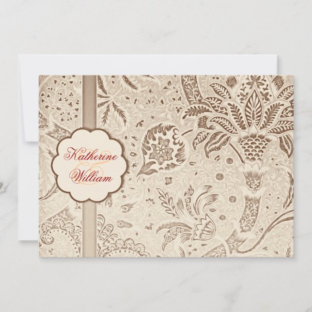 invitaciones elegantes de la fiesta de compromiso (Anverso)