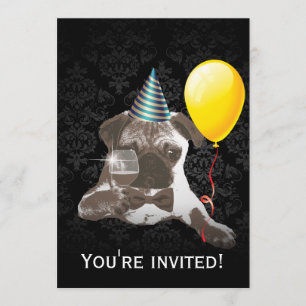 Invitaciones elegantes de la fiesta de cumpleaños