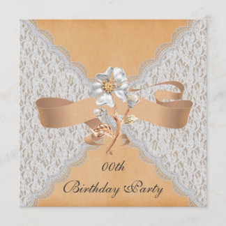 Invitaciones elegantes de la fiesta de cumpleaños