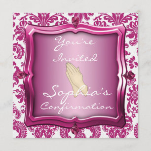 INVITACIONES elegantes del diseño del damasco de