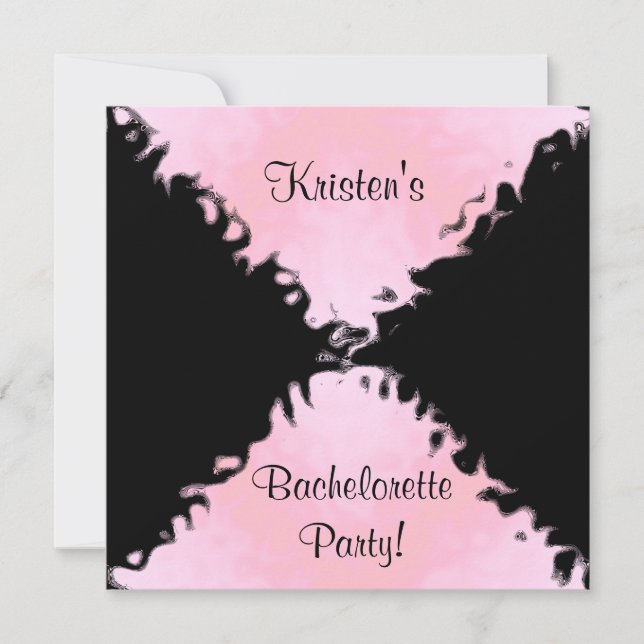 INVITACIONES ELEGANTES DEL PARTIDO BACHELORETTE (Anverso)
