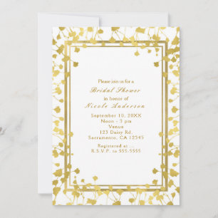 Invitaciones elegantes florales de aliento de bebé