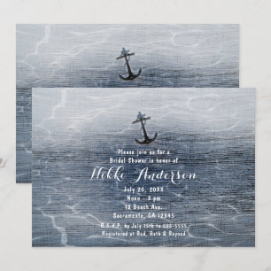 Invitaciones Elegantes Náuticas de Playa Marina de