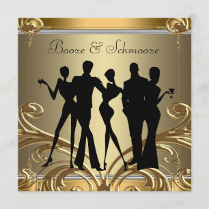 Invitaciones elegantes para beber y hacer relacion