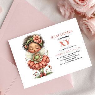 Invitaciones elegantes para cumpleaños de niña de 