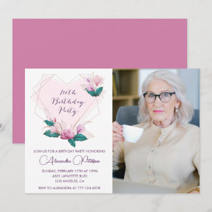 Invitaciones elegantes para cumpleaños número 100 