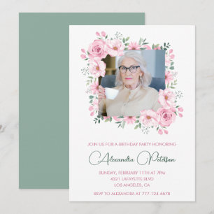 Invitaciones elegantes para cumpleaños número 100