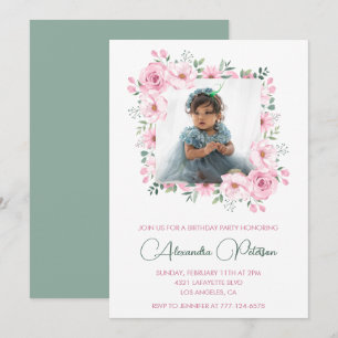 Invitaciones elegantes para cumpleaños número 3 Ph
