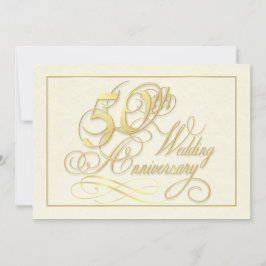 Invitaciones elegantes para el 50 aniversario - Ec