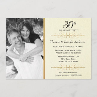Invitaciones elegantes para fiesta de aniversario