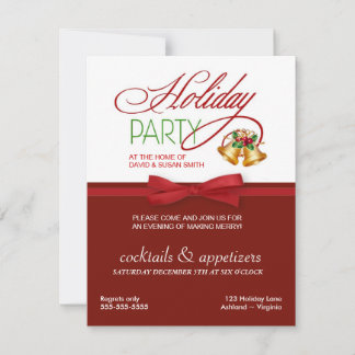 Invitaciones elegantes para fiestas de Navidades