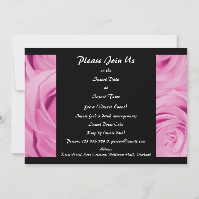 Invitaciones Elegantes - personalizables (Anverso)