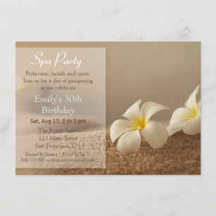 Invitaciones elegantes y relajantes para fiesta de