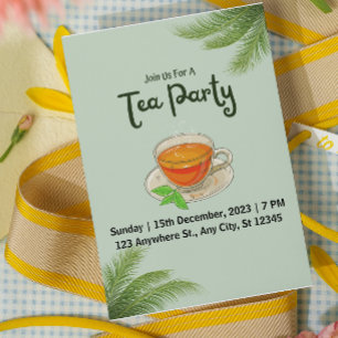Invitaciones emocionantes al partido del Té Verde