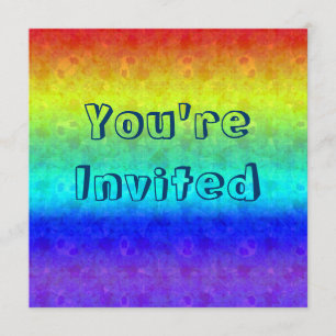 Invitaciones en arco iris suave