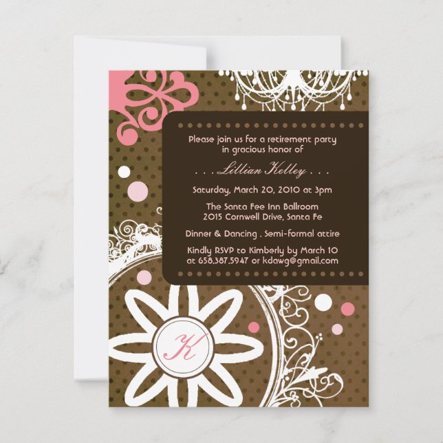 Invitaciones en monograma de lujo (Anverso)