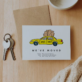 Invitaciones en movimiento de taxis amarillos de N