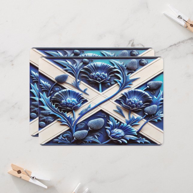 Invitaciones especiales a Scottish Thistles (Anverso/Reverso In Situ)