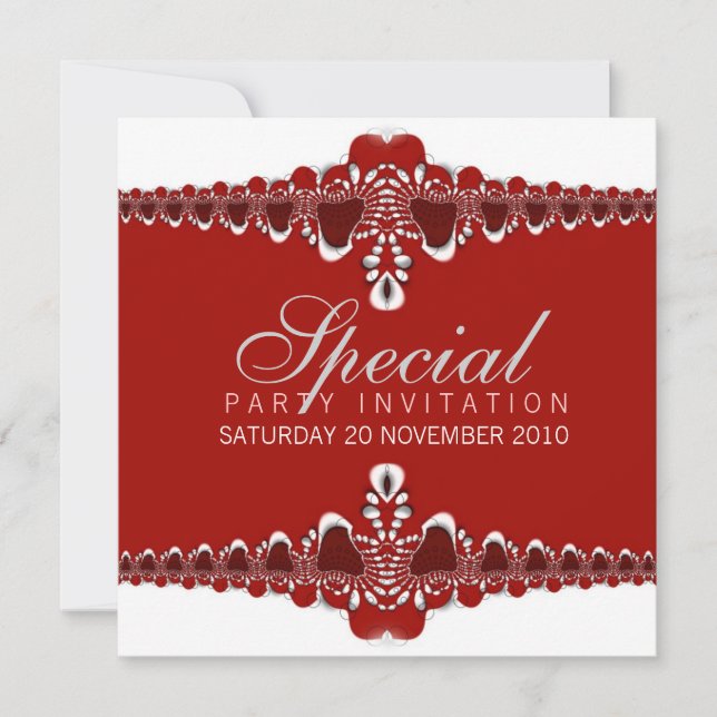 Invitaciones especiales audaces y elegantes (Anverso)