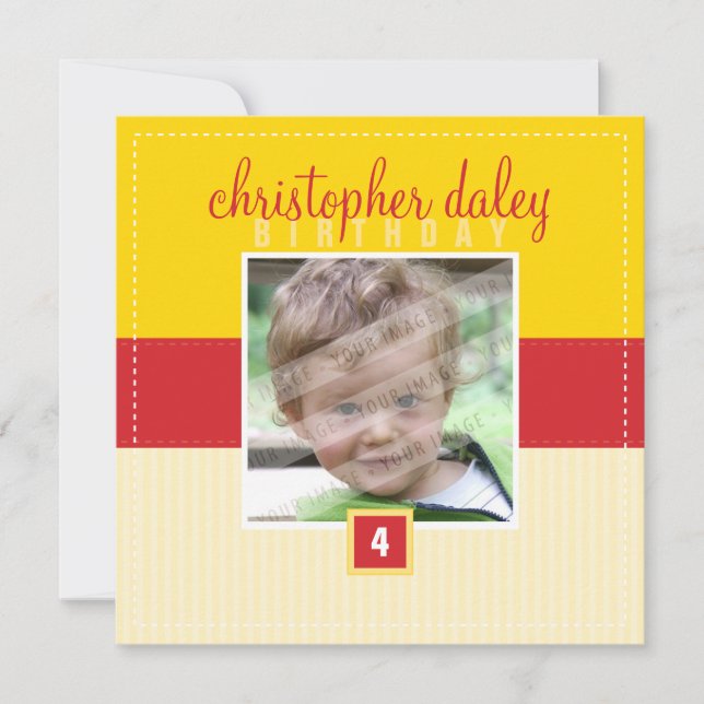 INVITACIONES ESPECIALES :: cuadrado adorable 2SQ (Anverso)