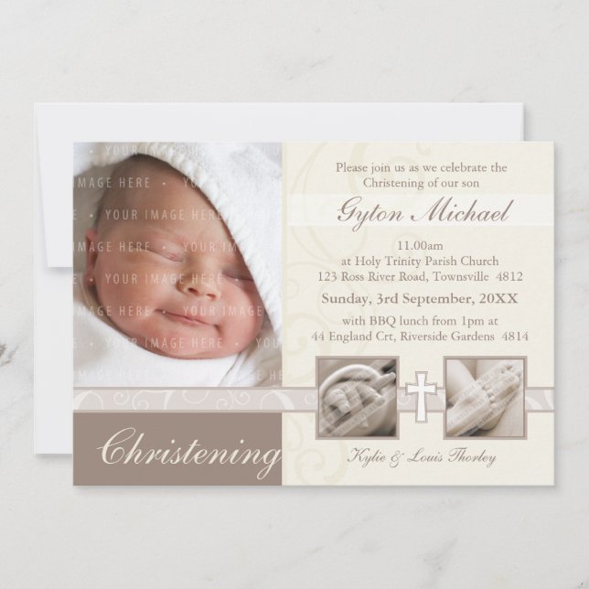 INVITACIONES ESPECIALES DE CRISTENCIA :: preciosas (Anverso)