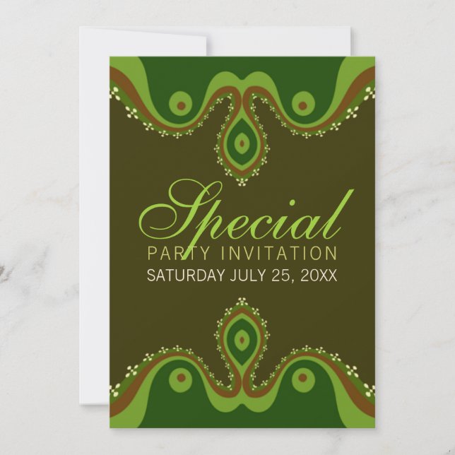 Invitaciones Especiales de Diosa Terrenal Bohemian (Anverso)
