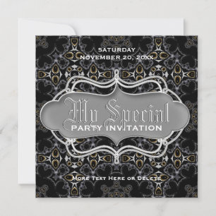 Invitaciones especiales de fiesta Tribal Medieval 