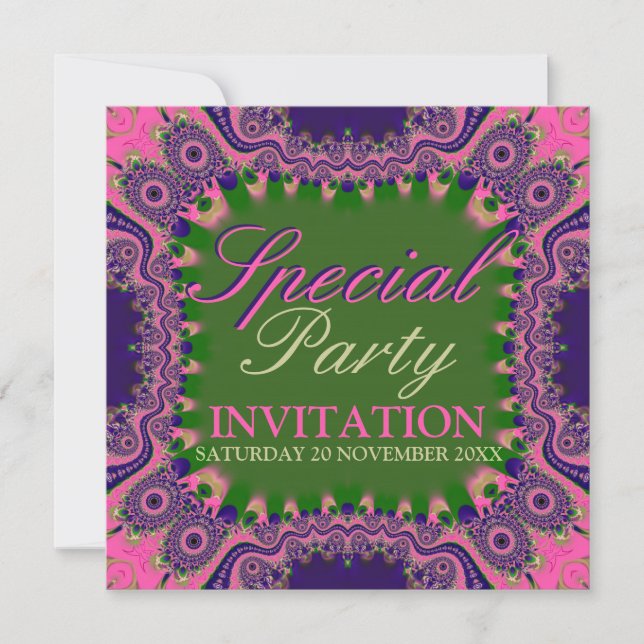 Invitaciones especiales de partidos de Chicas bohe (Anverso)