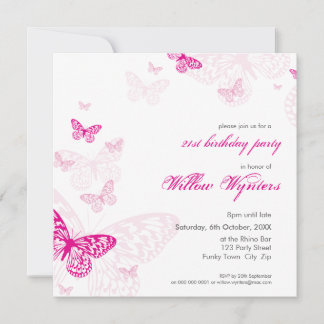 INVITACIONES ESPECIALES :: mariposas 1SQ