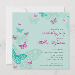 INVITACIONES ESPECIALES :: mariposas 5SQ