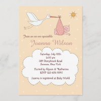 Invitaciones especiales para bebés y niñas que roc
