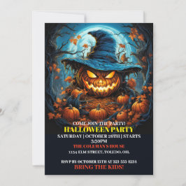 Invitaciones espeluznantes a la fiesta de Hallowee