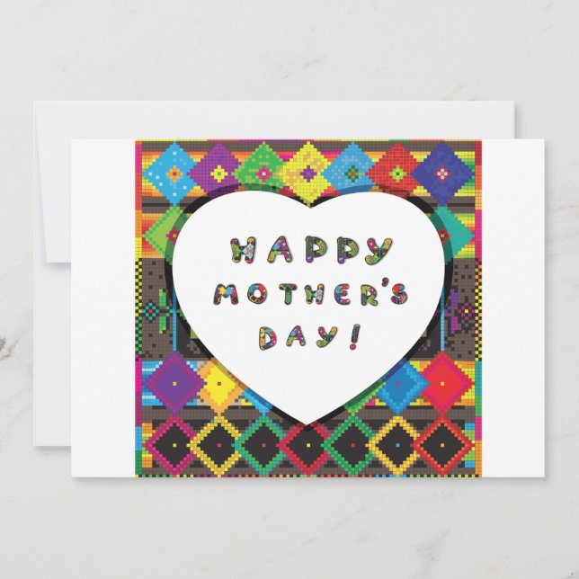 Invitaciones felices del Día de la Madre (Anverso)