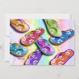 Invitaciones - Flip Flops Pop Art