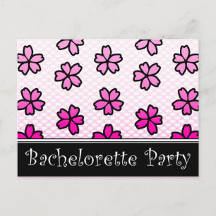 invitaciones florales a una fiesta de soltería