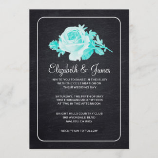 Invitaciones florales/de la flor rústicas negras