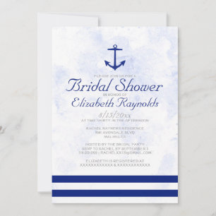 Invitaciones formales a la ducha de novias de Anch