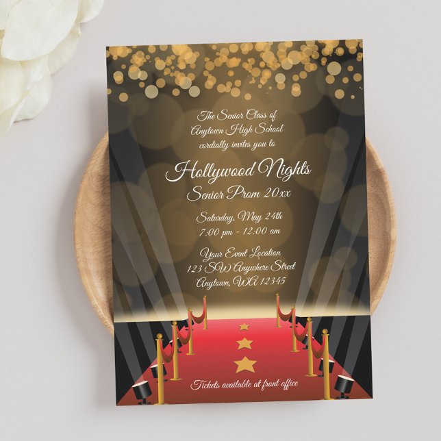 Invitaciones formales para baile de graduación con (Subido por el creador)