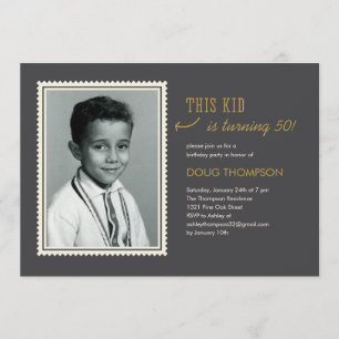Invitaciones fotográficas de cumpleaños para adult
