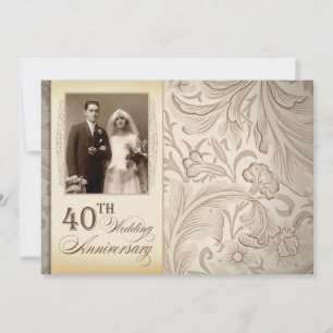 invitaciones fotográficas para el 40 aniversario d