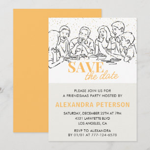 invitaciones Friendsmas Guarda la fecha