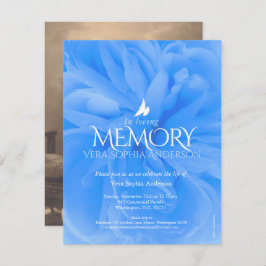 Invitaciones funerarias al rosa azul
